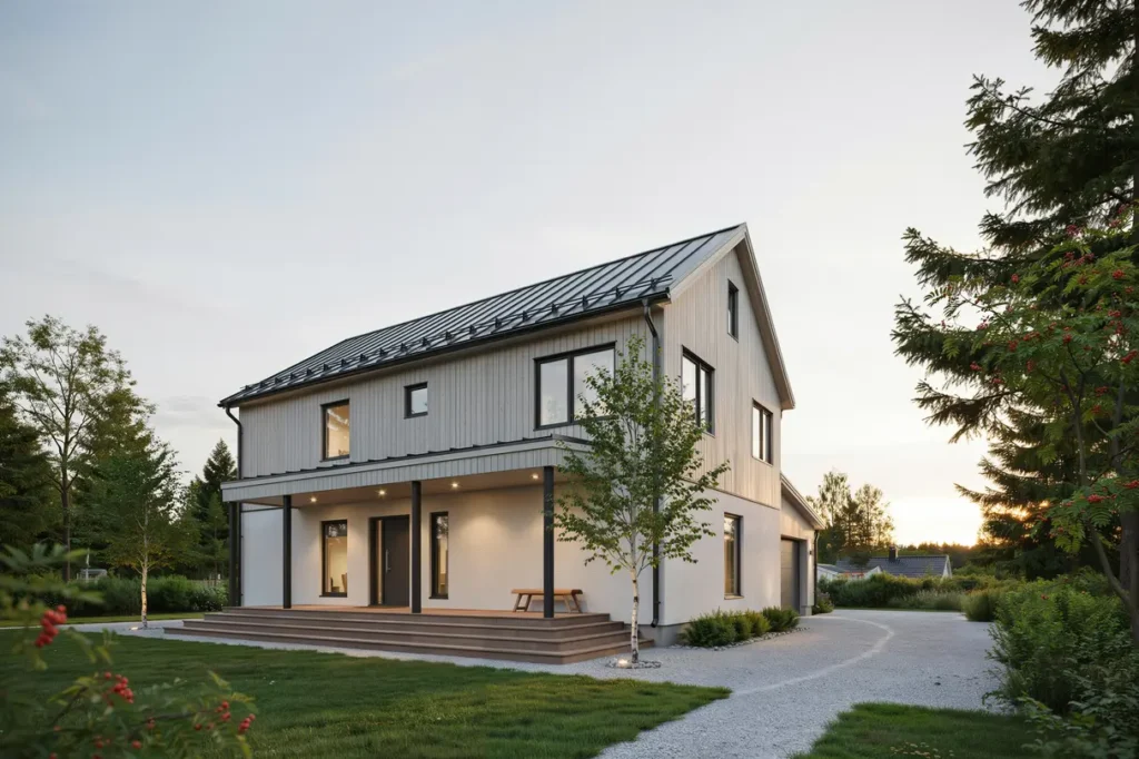 slutf rd installation av utebelysning och markspotlights i villa