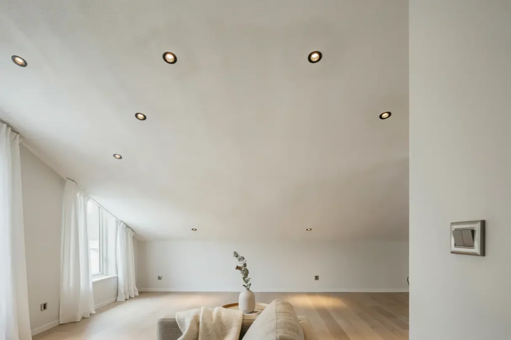 f rdig installation av dimmers och inf llda spotlights i villa