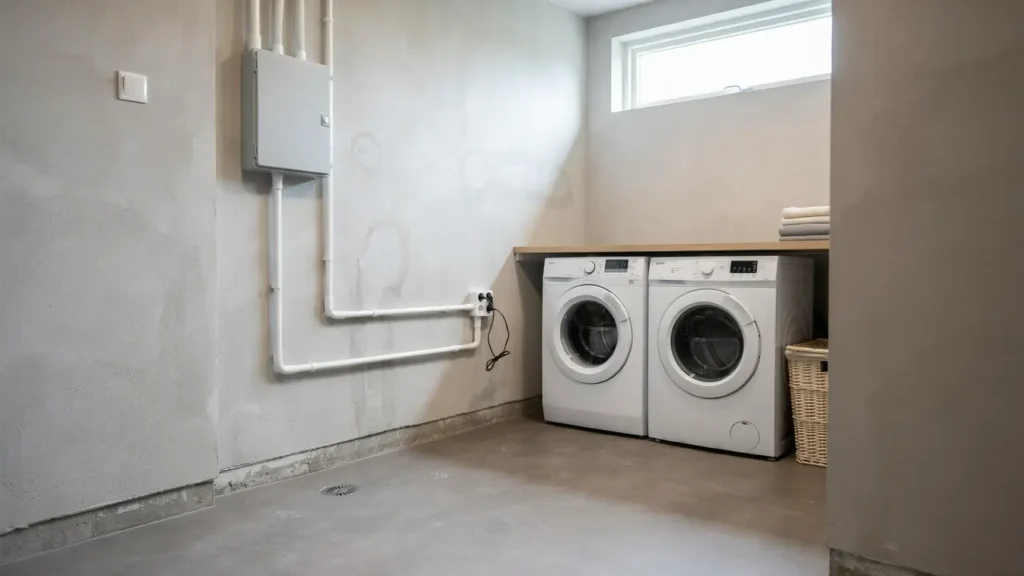 fardigstalld elrenovering i kallare och tvattstuga i trangsund 1532